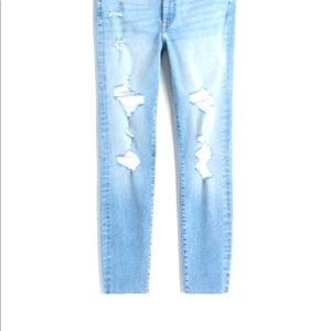 H &M Divided Skinny Distress Jeans